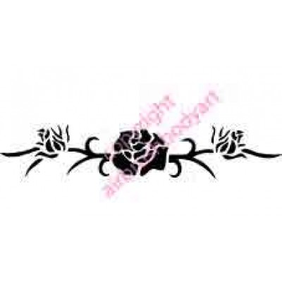 0265 rose armband reusable stencil